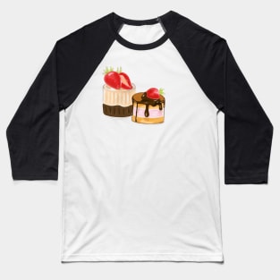 Yummy strawberry cakes Baseball T-Shirt